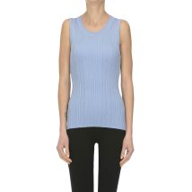 Tank top in maglia a costine