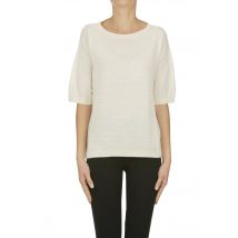 Short sleeves cashmere pullover