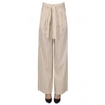 Striped lightweight trousers