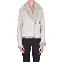 Giacca stile Biker in ecosuede