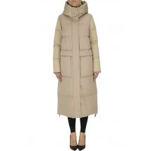 Piumino trapuntato con inserti in panno