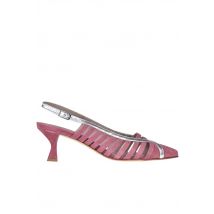 Suede slingback pumps
