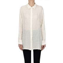 Oversized pinstriped shirt