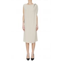 Sheath dress with drapery