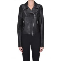 Giubbotto biker in nappa