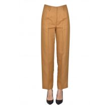 Pantaloni in lino e cotone