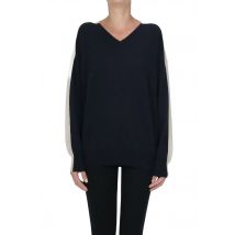 Cashmere color block pullover