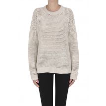 Pullover in maglia traforata