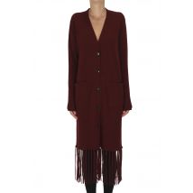 Maxi cardigan con frange