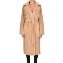 Cappotto lungo in eco-pelliccia