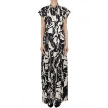 Printed satin jumpsuit