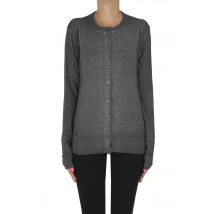 Extrafine wool knit cardigan