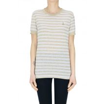 Striped knit t-shirt