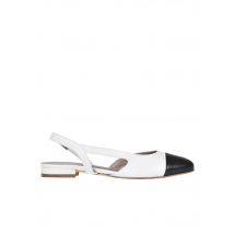 Chanel style slingback ballerinas