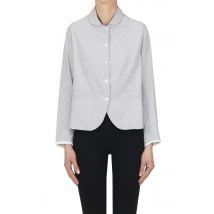 Giacca camicia stampa mini check