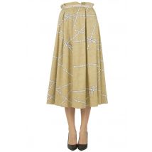 Gonna ampia stampa logo