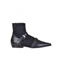 Ballerine in pelle con calzino