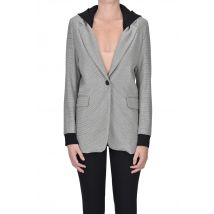 Detachable hood blazer