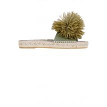 Ciabatte con pon pom in rafia