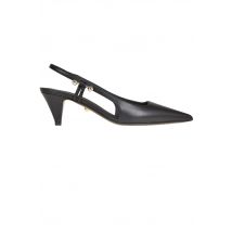 Leather slingback pumps