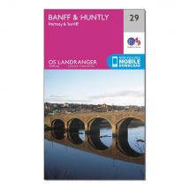 Ordnance Survey Landranger 29 Banff & Huntly Map - Pink, Pink