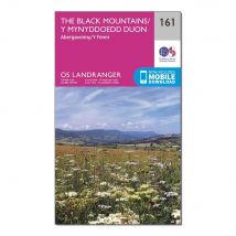 Ordnance Survey Landranger 161 The Black Mountains Map With Digital Version - Pink, Pink