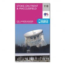 Ordnance Survey Landranger 118 Stoke-On-Trent & Macclesfield Map - Pink, Pink