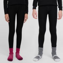 Peter Storm Kids' Unisex Merino Baselayer Leggings - Black, Black