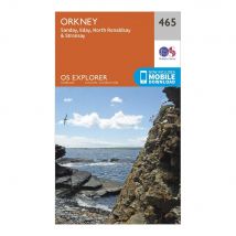 Ordnance Survey Explorer 465 Orkney Map With Digital Version - Orange, Orange