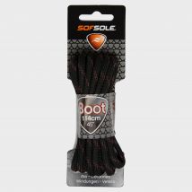 Sof Sole Wax Boot Laces - 114Cm - Black, Black