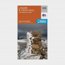 Ordnance Survey Explorer 335 Lanark & Tinto Hills Map With Digital Version - Orange, Orange