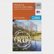 Ordnance Survey Explorer Active 323 Eskdale & Castle O'Er Forest Map With Digital Version, D