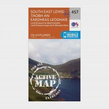 Ordnance Survey Explorer Active 457 South East Lewis Map With Digital Version - Orange, Orange