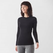 Icebreaker Women's 175 Everyday Merino Long Sleeve Crew - Black, Black