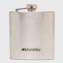 Eurohike Stainless Steel 0.6Oz Hip Flask - Silver, Silver