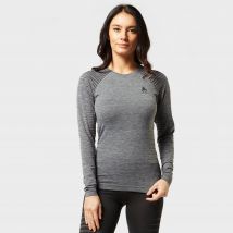 Odlo Women's Performance Light Long Sleeve Base Layer Top - Grey, Grey