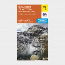 Ordnance Survey Ol 17 Explorer Snowdon Map - Orange, Orange