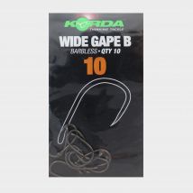 Korda Wide Gape Hook Barbless Size 10, 1