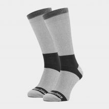 Bridgedale Men's Base Layer Coolmax Liner Boot Socks (2 Pair) - Grey, Grey