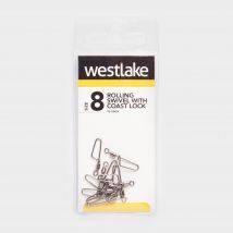 Westlake Rolling Swivel With Coast Lock (Size 8) - Silver, Silver