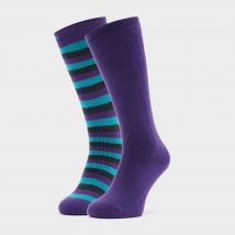 The Edge Women's Parallel Thermal Socks - Navy, Navy