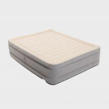 Hi-Gear Hi Rise Foam King Size Air Bed - Beige, Beige