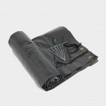 Hi-Gear Hampton 4 Tent Footprint - Black, Black