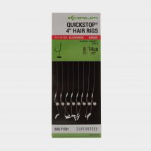 Korum Big Fish 4" Quickstop Hair Rigs Barbed Size 8 - Qckstop, QCKSTOP