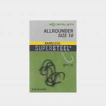 Korum All Rounder Sz 10 Barbless - Silver, Silver