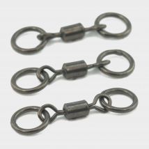 Thinking Angler Ptfe Dbl Ring Swivels Heli - Silver, Silver