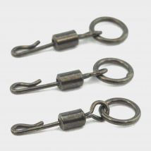 Thinking Angler Ptfe Ring Quick Link Swivels Size 8 - Black, Black