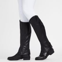 Dublin Adults Stretch Fit Half Chaps - Black, BLACK