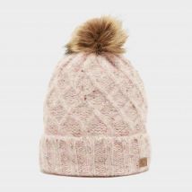 Brasher Women's Luxury Knit Pom Hat - Pink, Pink