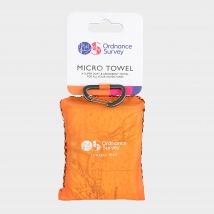 Ordnance Survey Lake District Micro Towel - Orange, ORANGE